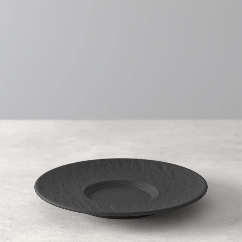 Tasse à café et soucoupe Villeroy & Boch Manufacture Rock - Noir - 160 ml