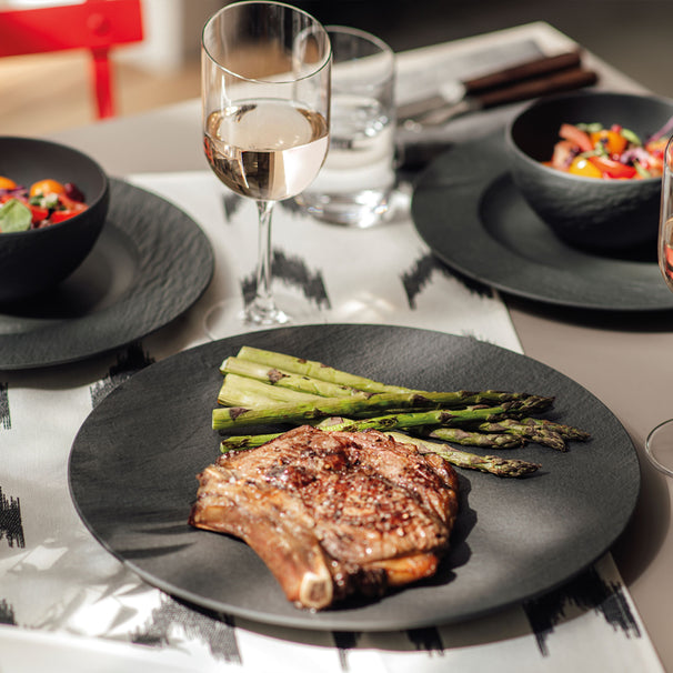 Villeroy & Boch Assiette Manufacture Rock - Noir - ø 25 cm