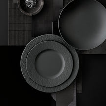 Assiette de table Villeroy & Boch Manufacture Rock - Noir - ø 27 cm