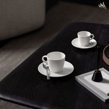 Tasse à café et soucoupe Villeroy & Boch Manufacture Rock - Blanc - 160 ml