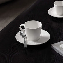 Tasse à café et soucoupe Villeroy & Boch Manufacture Rock - Blanc - 160 ml