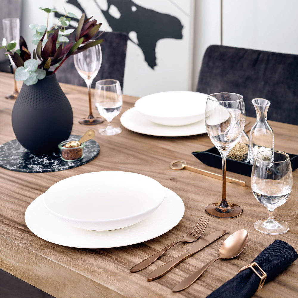 Villeroy & Boch Plat de service Manufacture Rock - Blanc - ø 24 cm