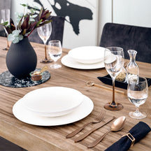 Villeroy & Boch Plat de service Manufacture Rock - Blanc - ø 24 cm
