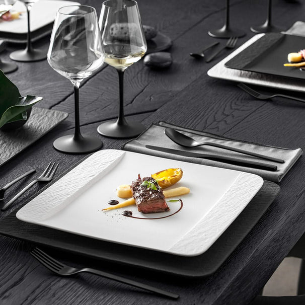Assiette Villeroy & Boch - Assiette carrée - Manufacture Rock - 28 x 28 cm