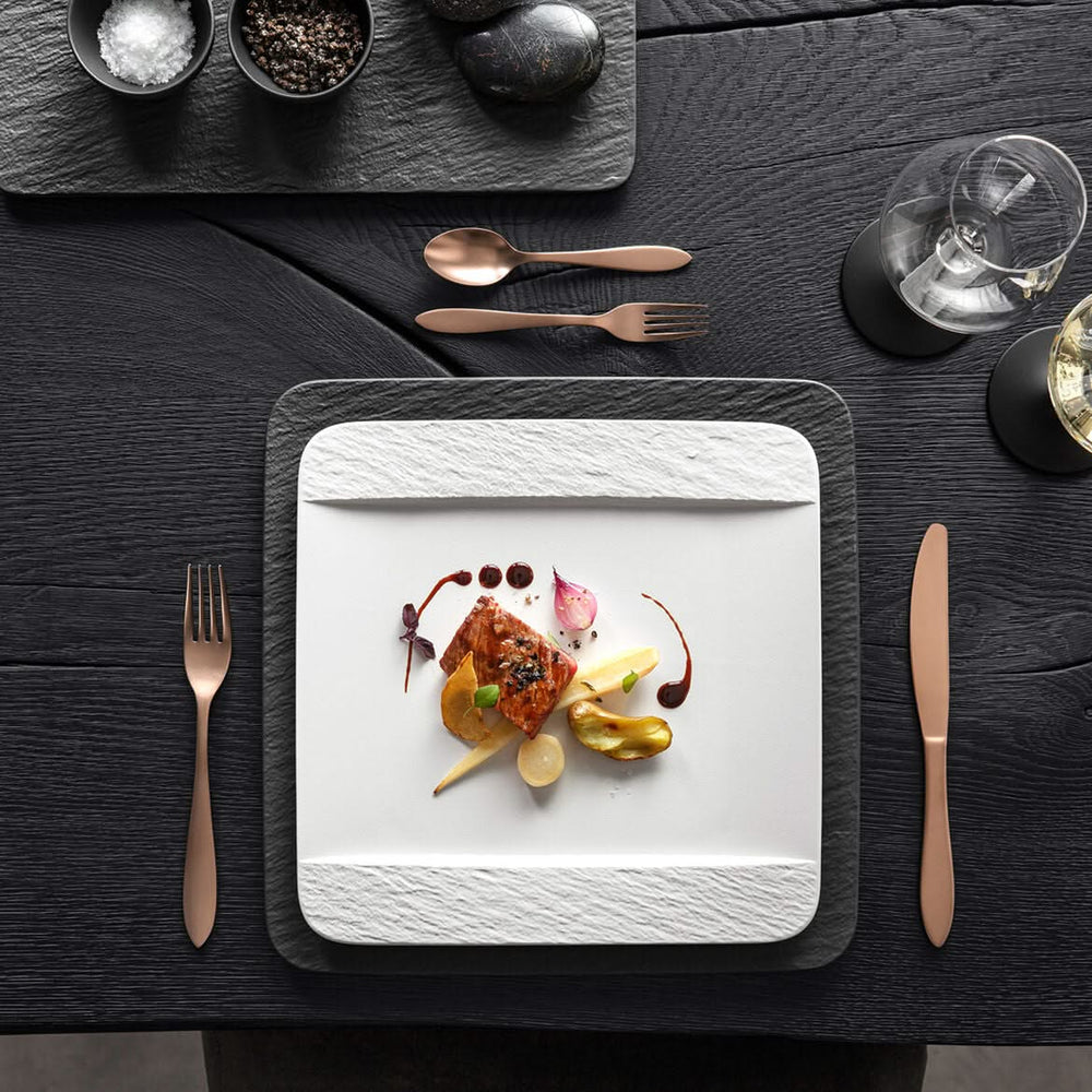Assiette Villeroy & Boch - Assiette carrée - Manufacture Rock - 28 x 28 cm