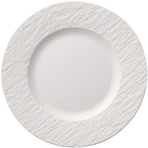 Service de vaisselle Villeroy & Boch Manufacture Rock - Blanc - 12 pièces / 4 personnes - 4 Assiette plates, 4 assiettes à petit-déjeuner en 4 assiettes creuses