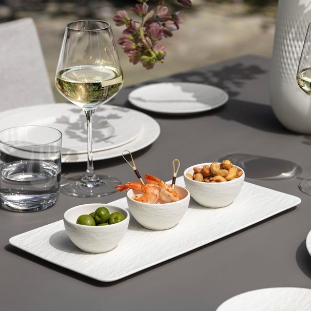 Ensemble de petits bols Villeroy & Boch Manufacture Rock - Blanc - 4 pièces
