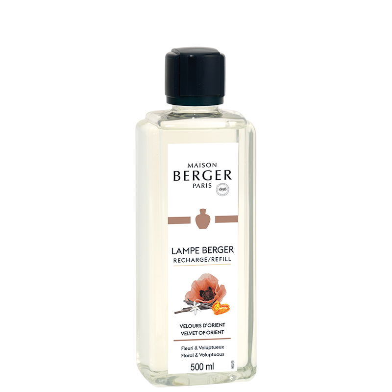Recharge Maison Berger - pour lampe à parfum - Velvet ou Orient - 500 ml