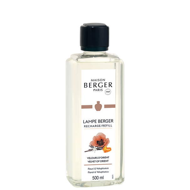 Recharge Maison Berger - pour lampe à parfum - Velvet ou Orient - 500 ml