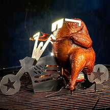 Ensemble de support de canette GrillX - Poulet à la bière - GrillX BBQ - 180 mm