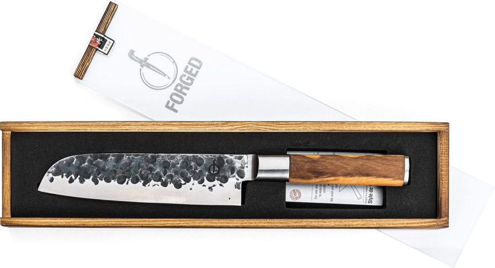 Couteau Santoku Forged - Couteau de cuisine - Olive Collection - 18 cm
