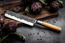 Couteau à hacher Forged - Nakiri - Olive - 17,3 cm - en acier 440C