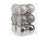 Ensemble de boules de Noël Cosy&Trendy - Argent - Cosy@Home - ø 6 cm - 12 pièces