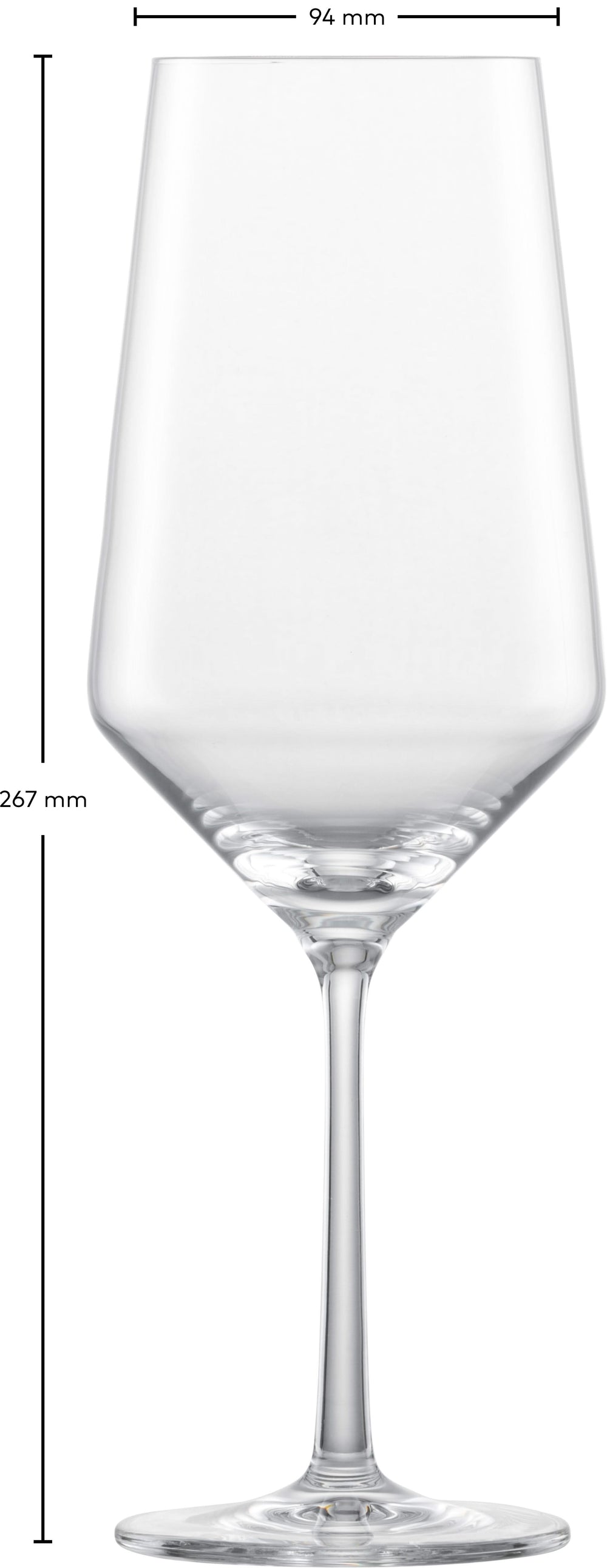 Ensemble de verres a vin Zwiesel - Verres a bordeaux - Pure - 680 ml - 2 pièces