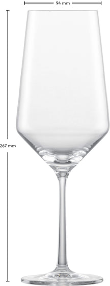 Ensemble de verres a vin Zwiesel - Verres a bordeaux - Pure - 680 ml - 2 pièces