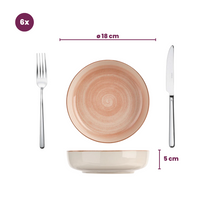 Set d'assiettes Cosy&Trendy - Soupe - Baltic Peach - ø 18 cm - 6 pièces