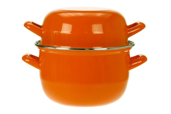 Casserole a moules Cosy & Trendy - en acier émaillé - Orange - ø 18 cm / 2,8 L