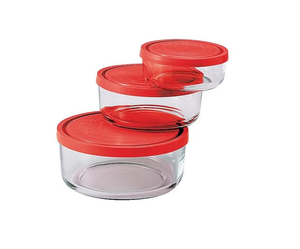 Set de boîtes de conservation Bormioli Rocco - En verre - Frigoverre - 3 pièces