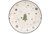 Service de table de Noël Cookinglife Vert 18 pièces / 6 personnes - 6 assiettes à dîner, 6 assiettes à petit-déjeuner & 6 bols