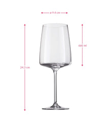 Set de verres a vin Zwiesel - Verres a vin rouge - Vivid - 66 cl - 2 pièces