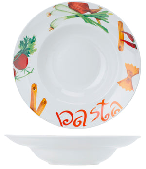 Set d'assiettes a pâtes Cosy & Trendy - Pasta - Ø 27 cm - 4 pièces