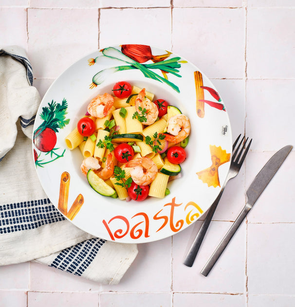 Set d'assiettes a pâtes Cosy & Trendy - Pasta - Ø 27 cm - 4 pièces