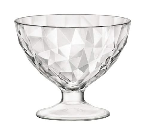 Set de coupes a glace Bormioli Rocco - Sur pied - Diamond - 360 ml - 6 pièces