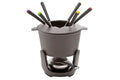 Ensemble a fondue Cosy & Trendy - en fonte - gris - 1,2 L - 10 pièces