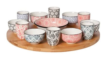 Ensemble de service Cosy&Trendy - Plat de service - Delirio - 40 cm - 14 pièces