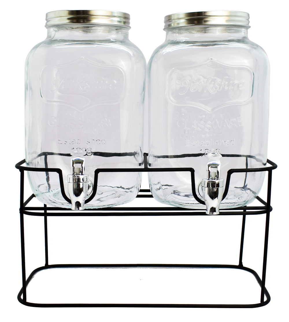 Ensemble de distributeurs Cookinglife - Distributeur a robinet - 2x4 L - 4 pieces
