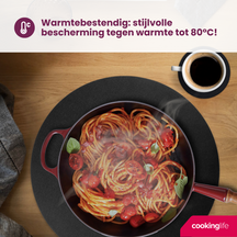 Ensemble de sets de table Cookinglife - Rond - Ø38 cm - 12 pièces