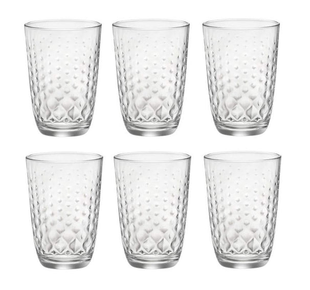 Set de verres a long drink Bormioli - Verres a eau - Glit - 39 cl - 6 pièces