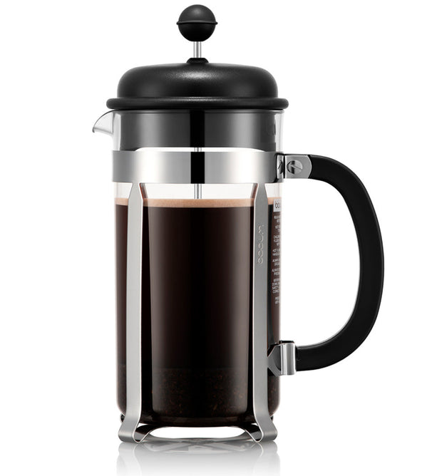 Cafetière Bodum - Caffettiera - Presse française avec couvercle en plastique 8 tasses - 1 litre
