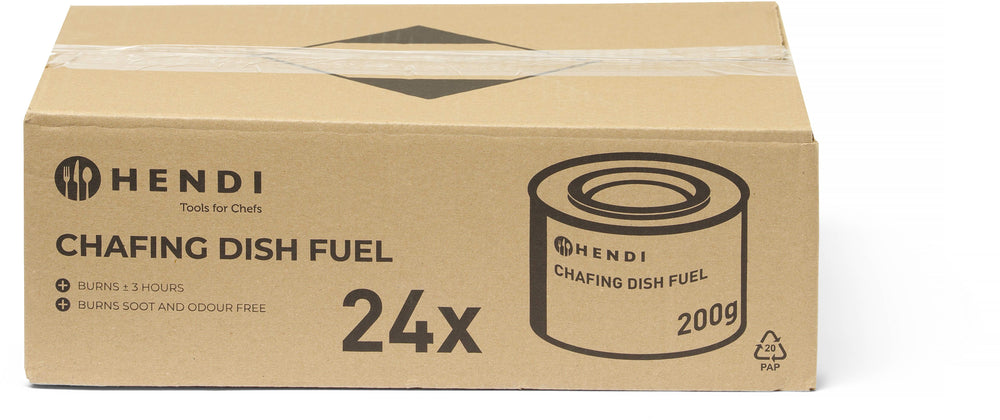 Set de pâte à brûler Hendi - Gel combustible - Chafing-dish - 200 g - 24 pièces
