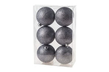 Ensemble de boules de Noël Cosy & Trendy - Paillettes - 80 mm - 6 pièces