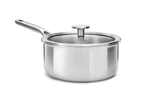 Ensemble de casseroles KitchenAid Multi-Ply Stainless Steel 6-pièces : casserole ø 20 et 24 cm, casserole ø 16 cm et poêle ø 24 cm + poêle Classic Forged ø 24 et 28 cm
