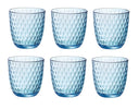 Ensemble de verres a eau Bormioli Rocco - Bleu - Slot - 290 ml - 6 pièces