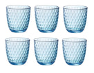 Ensemble de verres a eau Bormioli Rocco - Bleu - Slot - 290 ml - 6 pièces