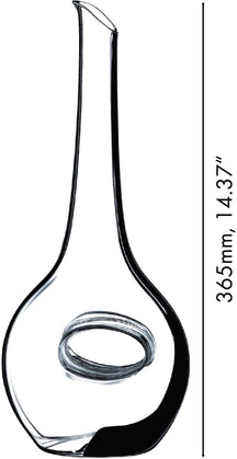 Carafe a decanter Riedel - Decanteur a vin - Black Tie Occhio Nero - 750 ml