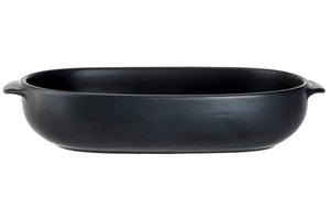 Plat à four Cosy & Trendy - en porcelaine - Tasty Black - 24 x 15 x 5 cm