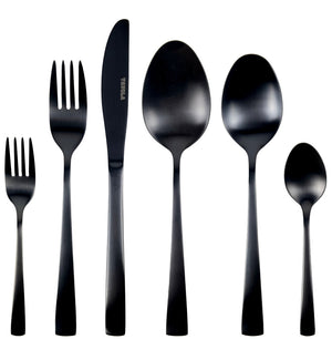 Set de couverts Studio Tavola - en inox - Black Tie - 8 personnes - 42 pièces