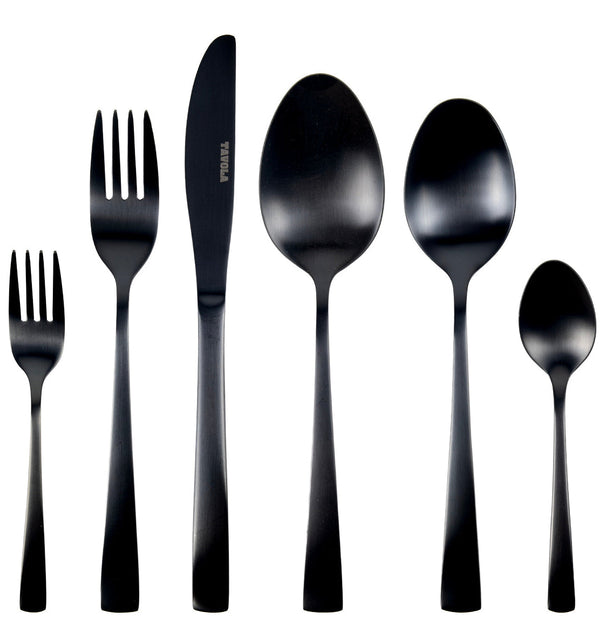 Set de couverts Studio Tavola - en inox - Black Tie - 8 personnes - 42 pièces