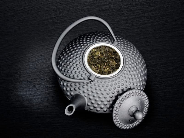 Théière Cookinglife Arare avec filtre inox - Fonte noire - 1.2 litre