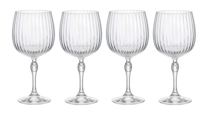 Set de verres a gin tonic Bormioli Rocco - Copa - America20s - 740 ml - 4 pièces