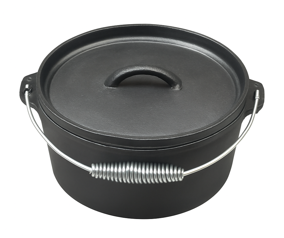 Blackwell Dutch oven / Cocotte avec couvercle - Fonte - ø 25 cm / 4 Litres - sans revêtement antiadhésif
