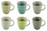 Set de mugs Cookinglife - Mugs a cafe - Delice Vert - 350 ml - 6 pièces
