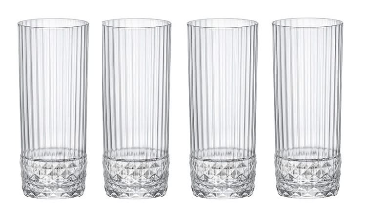Set de verres Bormioli Rocco - Long drink - America 20s - 400 ml - 4 pièces