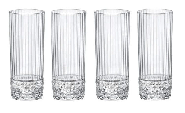Set de verres Bormioli Rocco - Long drink - America 20s - 400 ml - 4 pièces