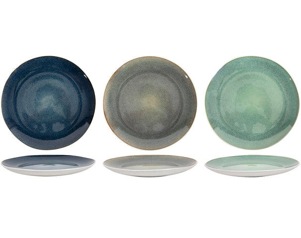 Ensemble d'assiettes de dîner Cookinglife - en gres - Belize - Ø25 cm - 6 pièces