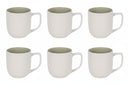 Ensemble de mugs Cookinglife - Mugs a cafe - Mos Vert - 390 ml - 6 pièces